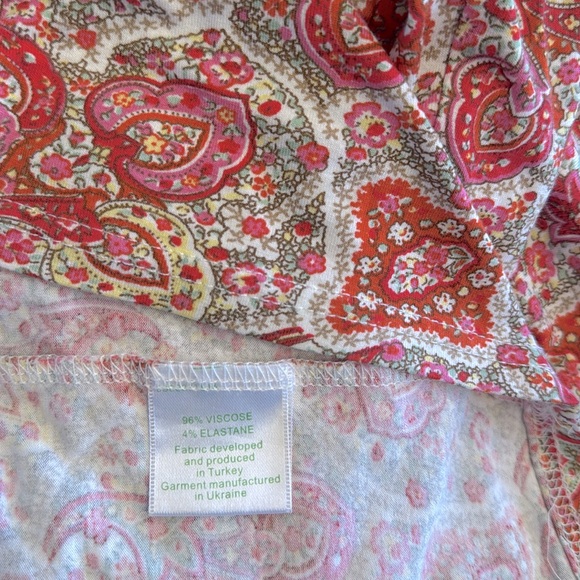 Garnet Hill Long Tier Garden Maxi Dress M - Picture 7 of 9